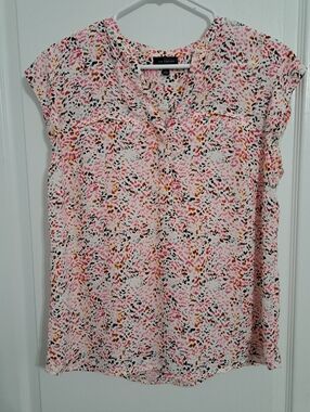 The Limited Blouse Pink And White Size Large